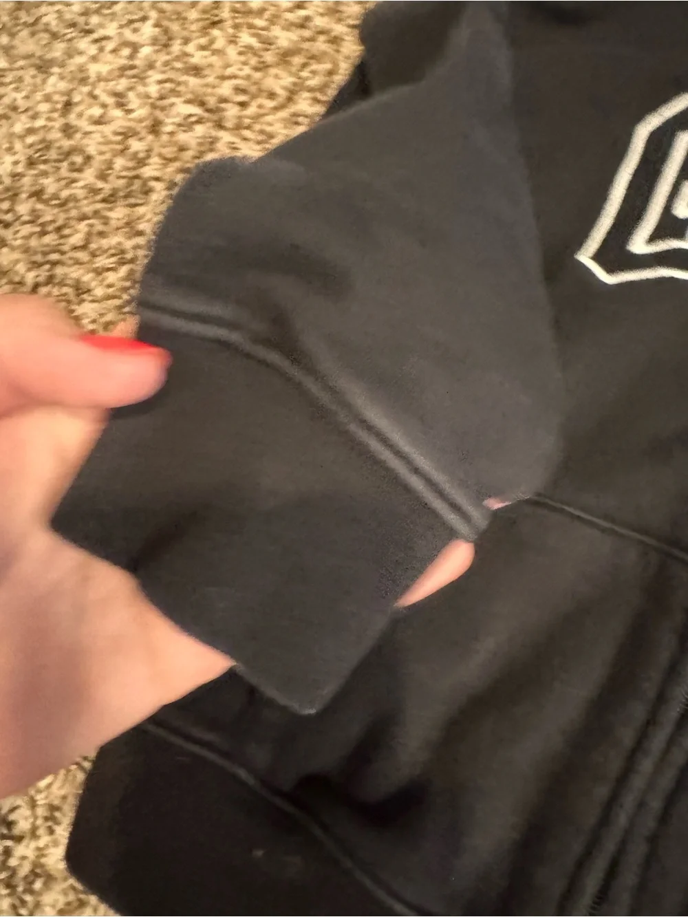 GAP Kids Small Black Full-Zip Hoodie Jacket